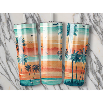 Choose Handmade Tumblers 591 mL Vacuum Insulated Stainless Steel (18/8) Travel Tumbler with Straw