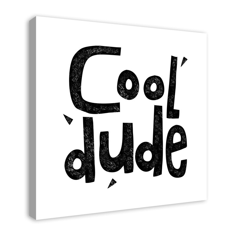 « cool dude », art encadré Malveaux, Toile tendue, H 30 po x l 30 po x P 1,25 po