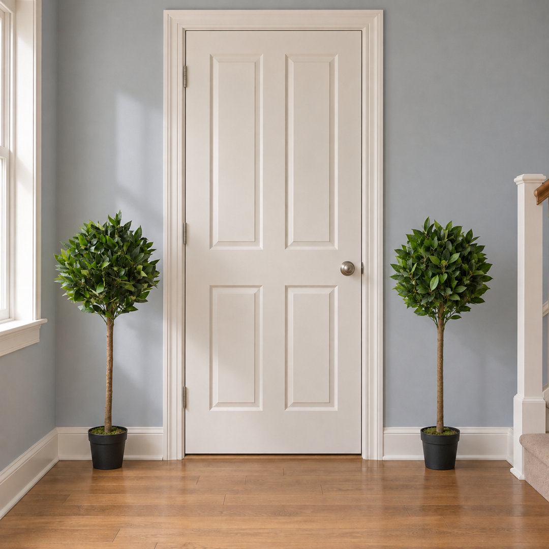 Blue Pirate Green Pair Artificial Bay Topiary Trees 120Cm Trunk - Image 5