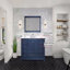 Meuble-lavabo simple 48 po X P 22 po D, avec plateau en marbre de culture