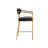Tevin Upholstered Counter Stool with Metal Frame