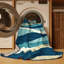  Tapis hawaïen lavable à vagues abstraites-1780644616