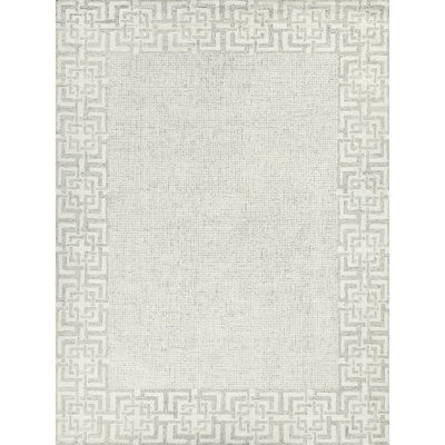 Caprice Wool Oriental Area Rug in Aqua