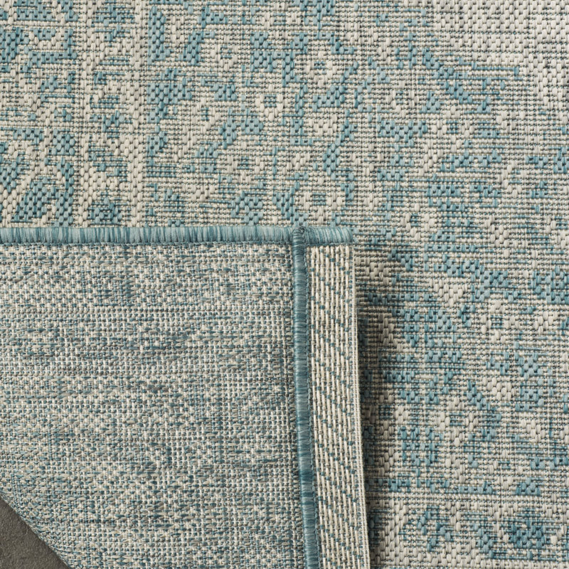Amedee Performance Oriental Indoor/Outdoor Area Rug, Runner 2'3" x 8'
