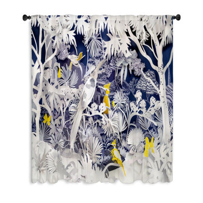 Rideau transparent en polyester Gokhan