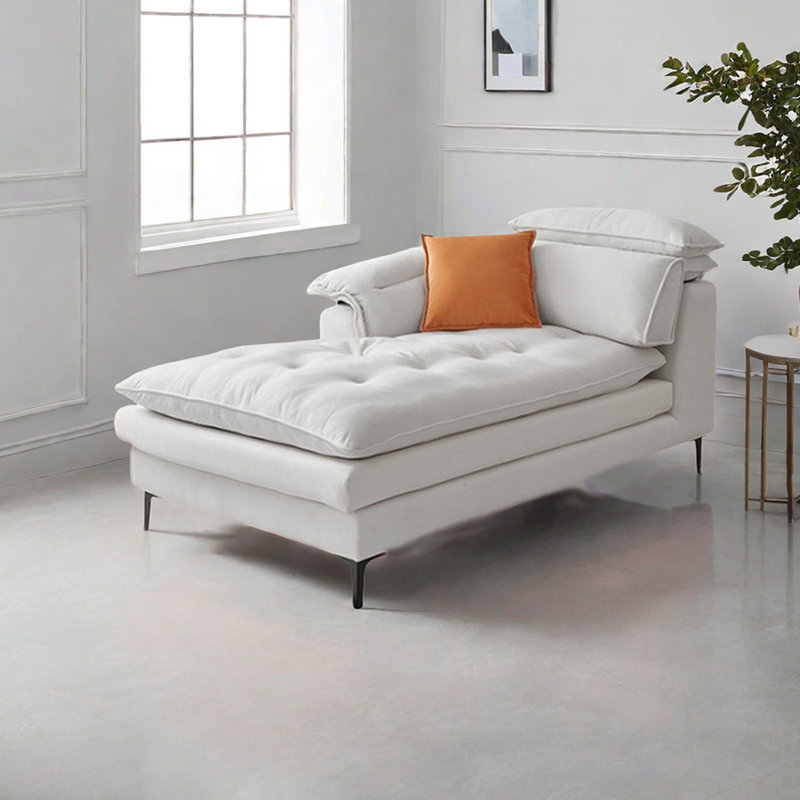 Méridiennes intérieures à coussin réglable, Accoudoir à droite (vu de face)