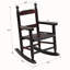 Chaise à bascule en chêne durable pour enfants pour une utilisation intérieure et extérieure, assurant confort et sécurité avec une conception robuste