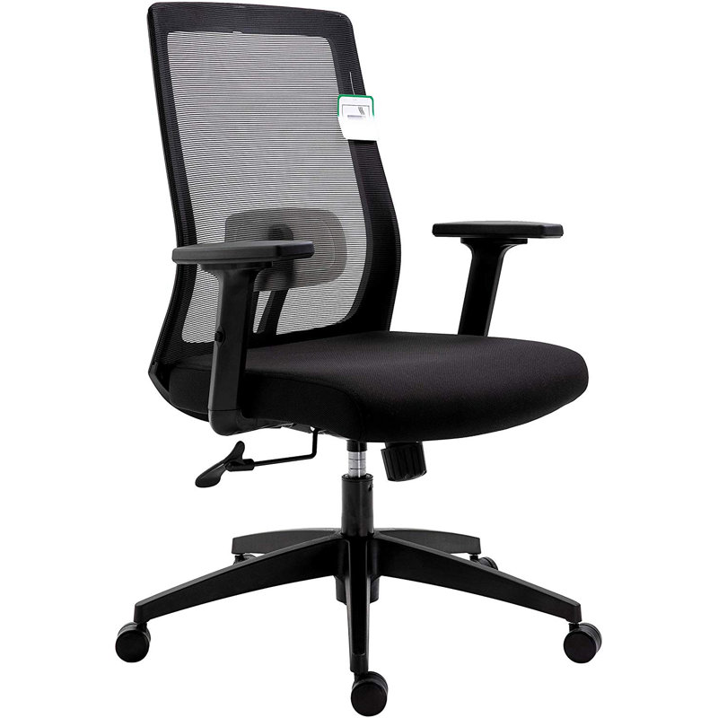 Kiska Mesh Office Chair, Black, Low Back