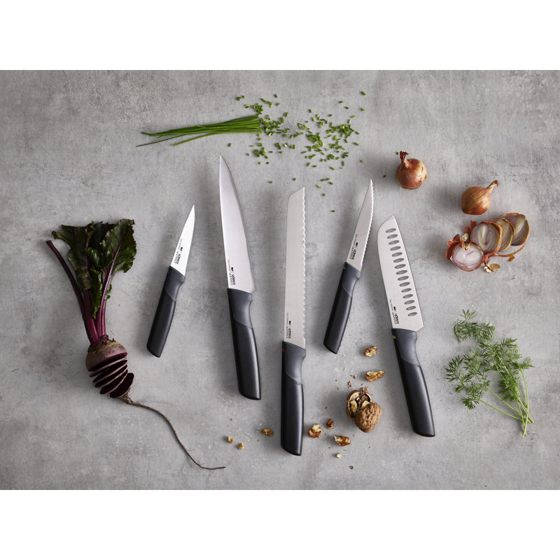 Joseph Joseph Elevate 5-Piece Knife Set with Carousel, Multicolor