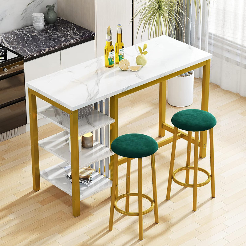 Marsena Metal Base Dining Table