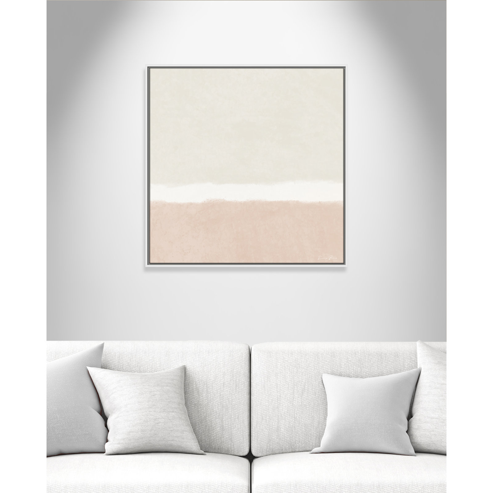 Willadeene "Slate I" Print, 31.5" H x 31.5" W, White Framed