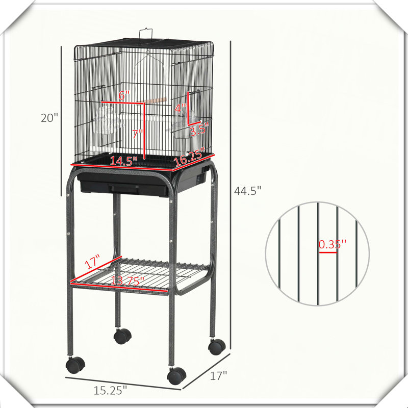 Cage à oiseaux en métal