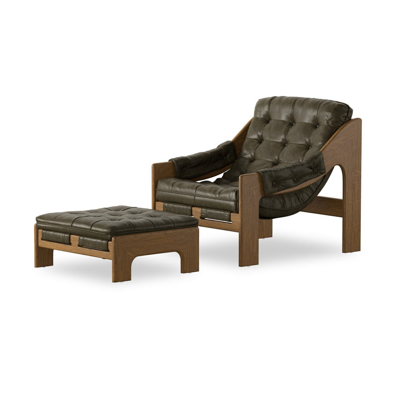 Halston Chair W/Ottoman-Dulane Moss
