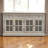 Woodstone Acid Wash Glazed Sideboard, 4-Drawers, 4-Shelves, White