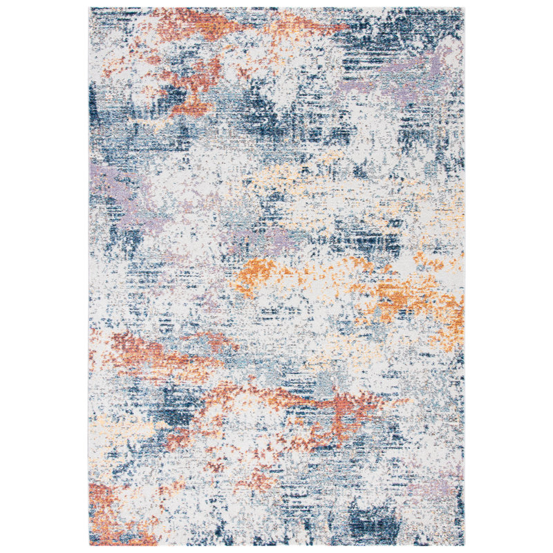 Tapis abstrait Crystal Performance, Rectangle 4 pi x 5 pi 7 po
