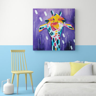 Purple Gino by Amira Rahim - Wrapped Canvas Print