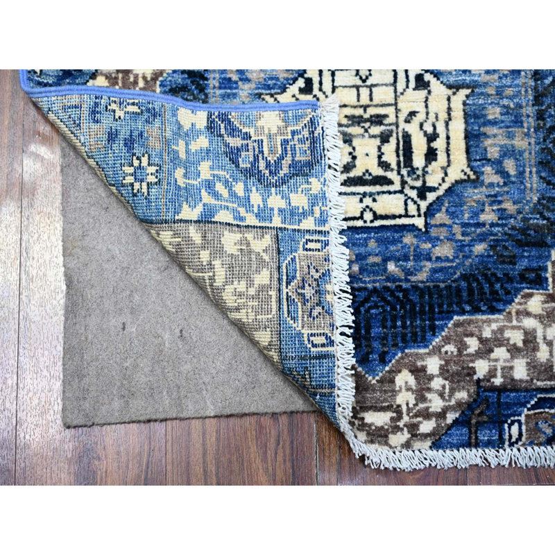 Tapis de couloir bleu nouvel âge 2 pi 6 po x 6 pi 8 po Zyell