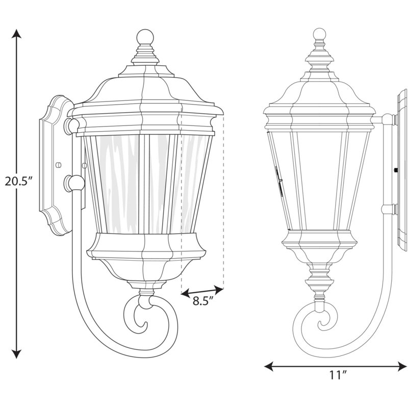 Rawson Wall Light, 20.5" H x 8.5" W x 11" D