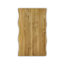 Lamia Oak Solid Wood Top Metal Base Dining Table-307011333-307011320