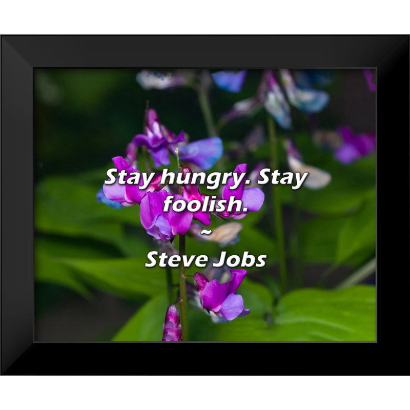 Steve Steve Quote: Restez affamé. Restez fou.