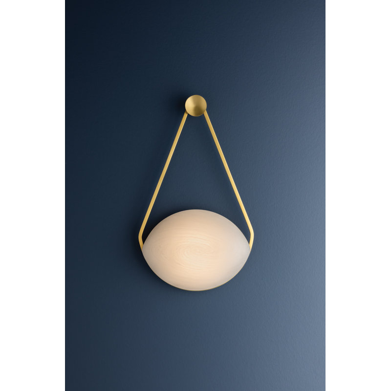 Blaina Wall Sconce in Aged Brass