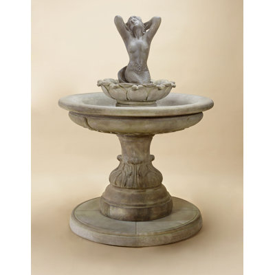 Handcrafted Outdoor Concrete / Cement Sculptural Fountain
