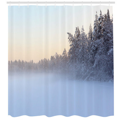 Shower Curtain with Hooks Included