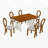 7 - Piece Dining Table Set,dinning table set-1139346088