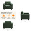 Fauteuil d'appoint 39,8 po, petit fauteuil de lecture moderne pour bureau personnel-1427750926