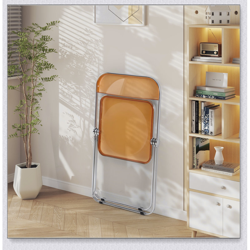 Chaise pliante / Chaises transparentes - Chaise fantôme empilable en cristal empilable - Plastique PC
