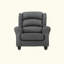 Chaise berçante en tissu