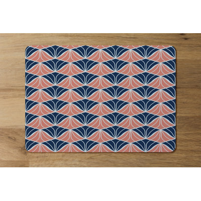 Gaeta Polyester-Coated Hardboard Geometric Rectangle Placemat
