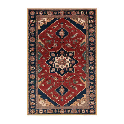 Machine Washable Persian Brown Area Rug