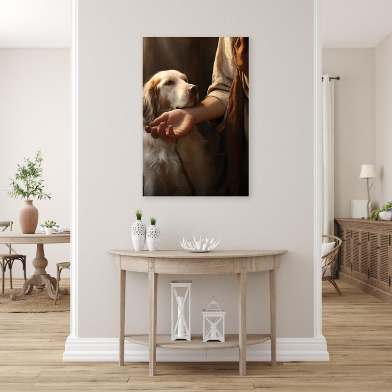 Chien 3 - 1 pièce, impression sur toile tendue, H 36 po x l 24 po x P 1,25 po