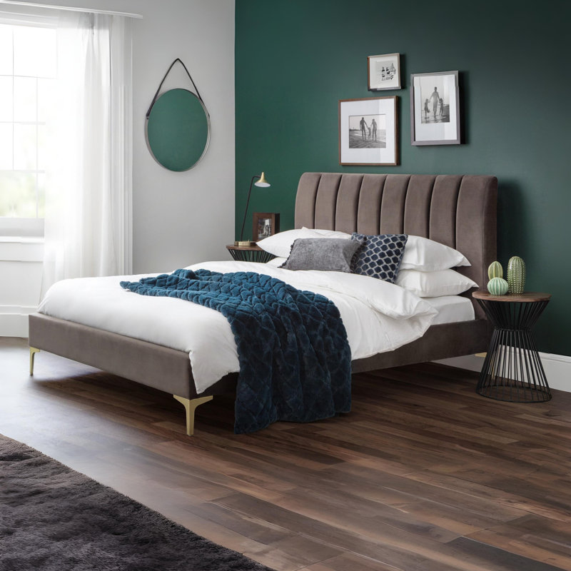 Detrick Upholstered Frame Bed, Double (4'6')