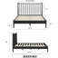  Inno Solid Wood Bed Frame with Spindle Headboard and Silent Slats, 1000 lb Capacity-959207298-962485920