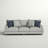 Drisko 102" Recessed Arm Sofa with Reversible Cushions
