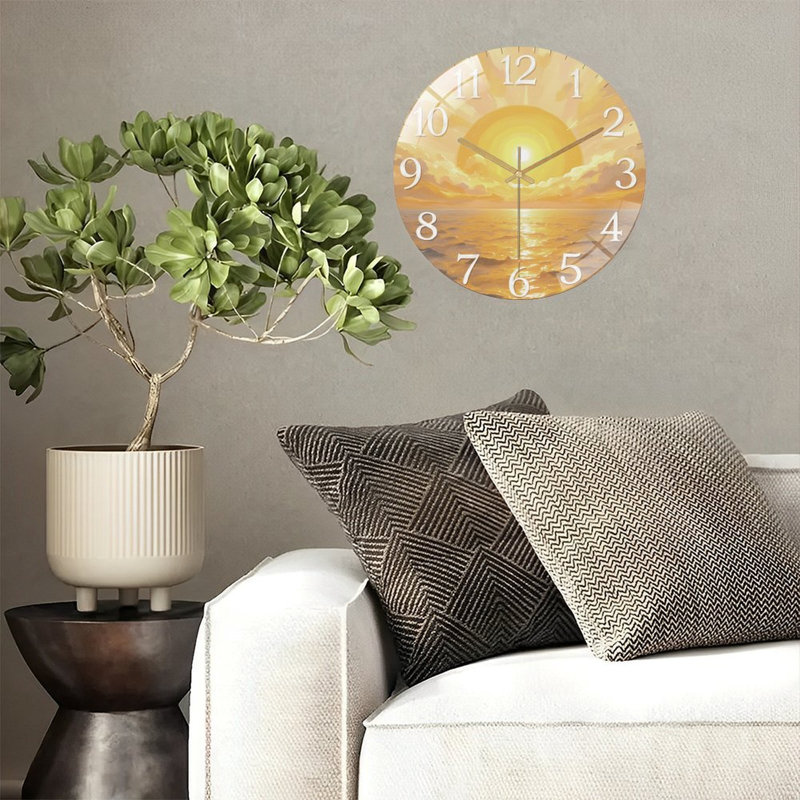 Horloge murale avec horloge murale 12 po