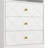 3-Drawer Chest with Acrylic Wall shelf
