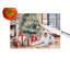 Grande planche à découper en verre Fox Terrier Cozy Christmas
