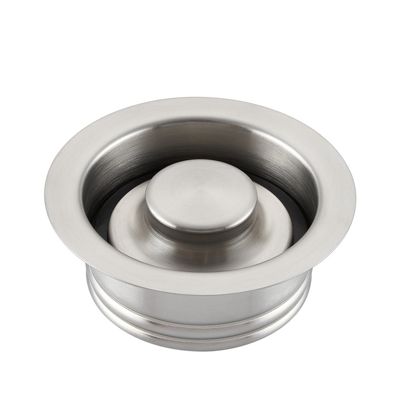 Kitchen Sink Garbage Disposal Flange and Stopper, Stainless Steel