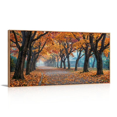 Ensemble de 1 tableau sur toile Chemin d'automne
