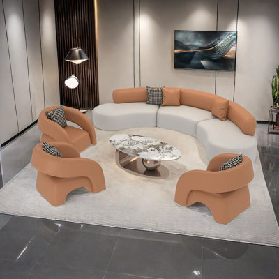 Nordic light luxury office leisure sofa set