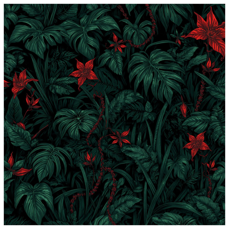 Housses de couette Dense Tropical, Lit simple