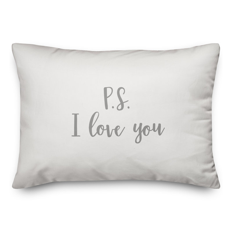 Throw Pillow, Gray/White