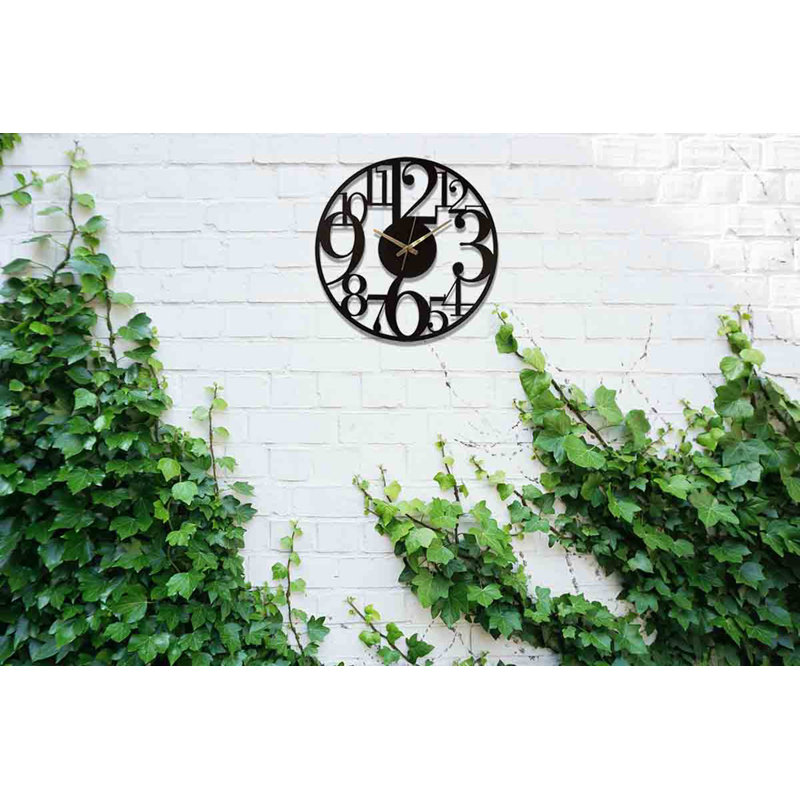 Otmar Metal Wall Clock, 50cm H x 50cm W x 1.50cm D