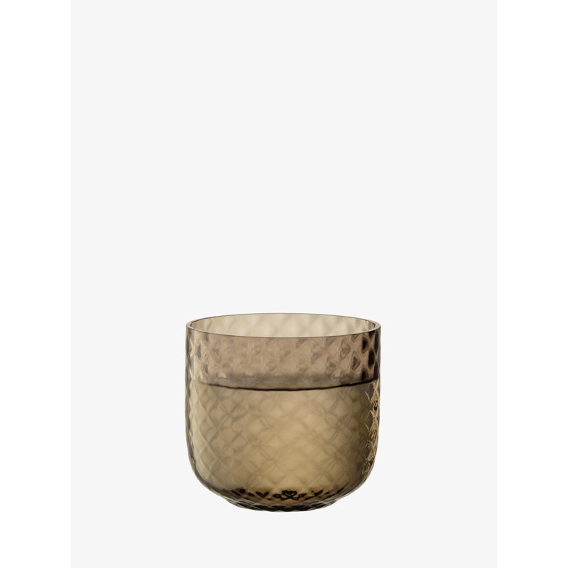 Dapple Handmade Drinking Glass, Earth Brown