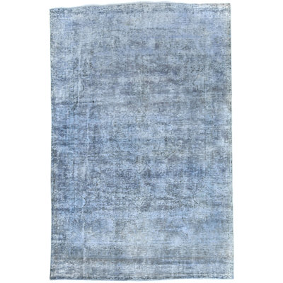 Antique Overdyed Traditional 6'4x9'7 Handmade Distressed Vintage Oriental Rug