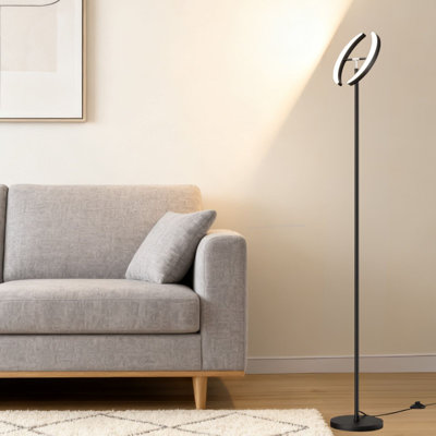 74" Dual Led Floor Lamp With Remote Control