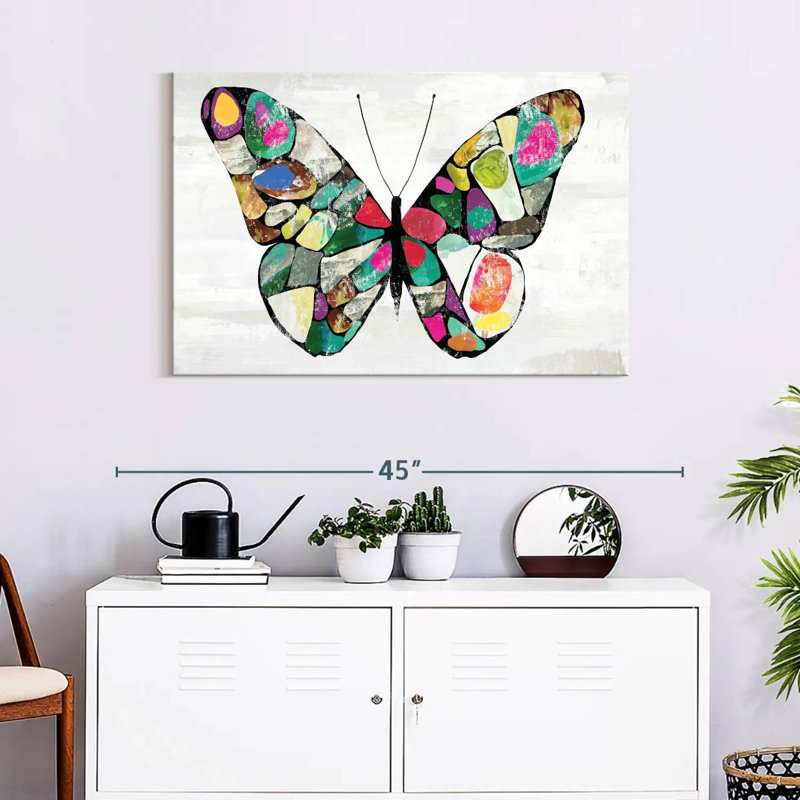 Couleurs de papillon Brampt, H 24 po x l 36 po